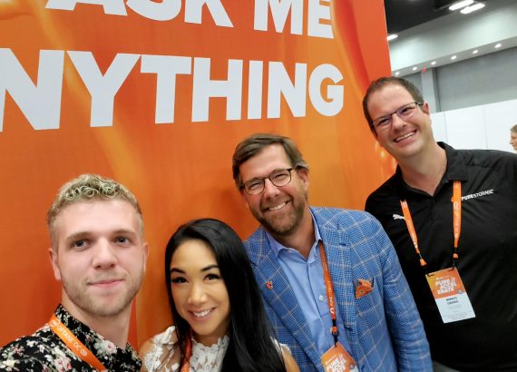 Selfie of the Pure Ambassadors with David "Hat" Hatfield